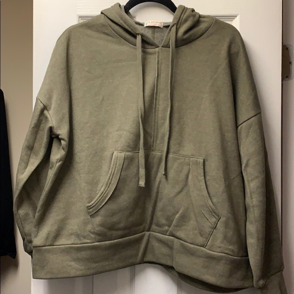 Olive green hoodie
